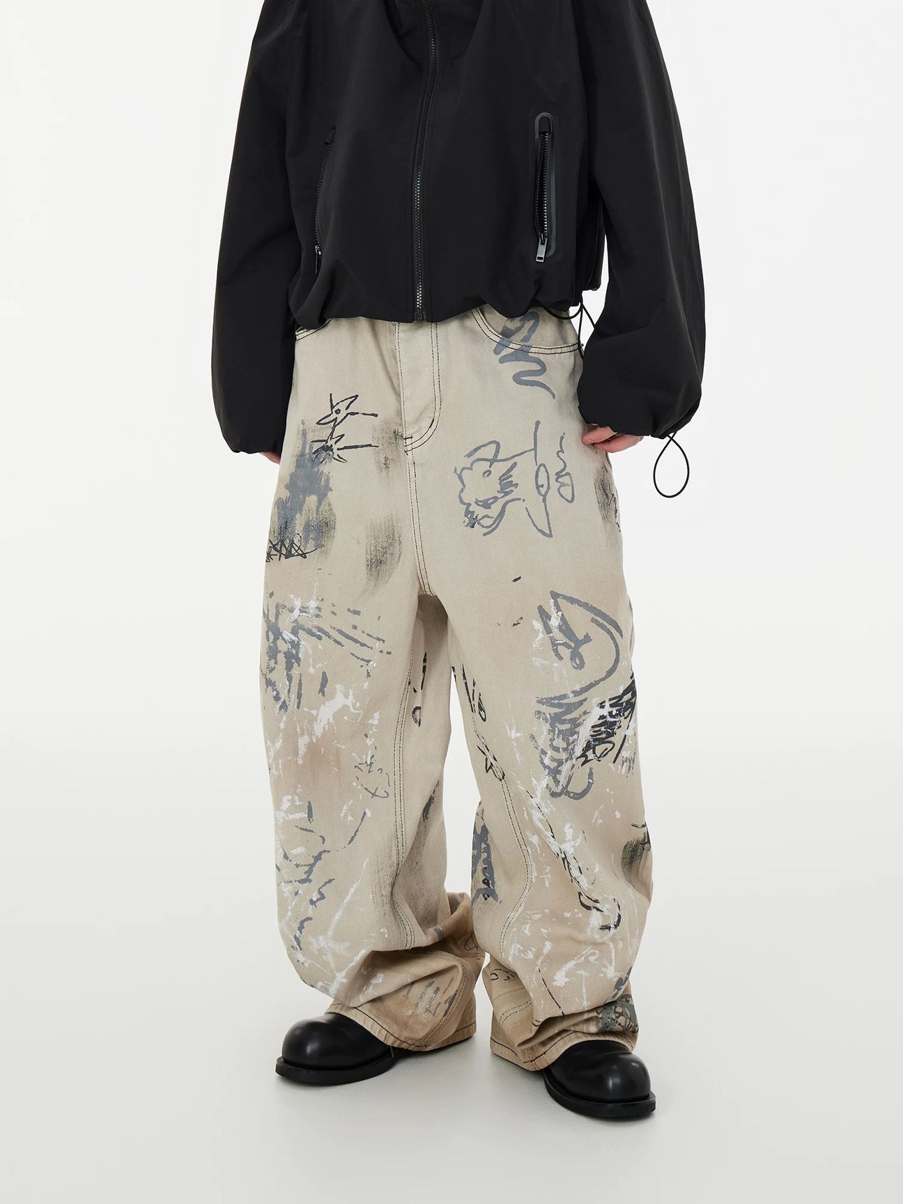 GRAFFITI BAGGY JEANS
