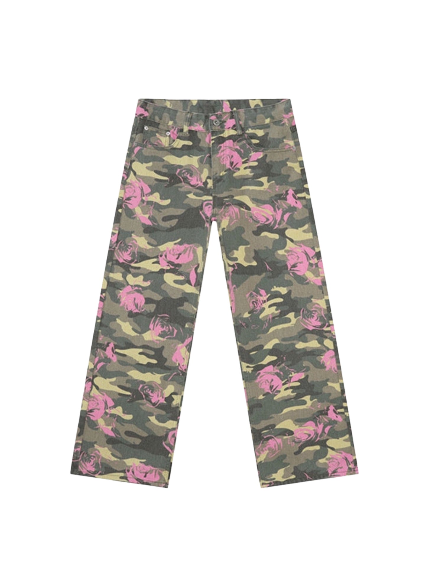 PINK CAMOUFLAGE DENIM
