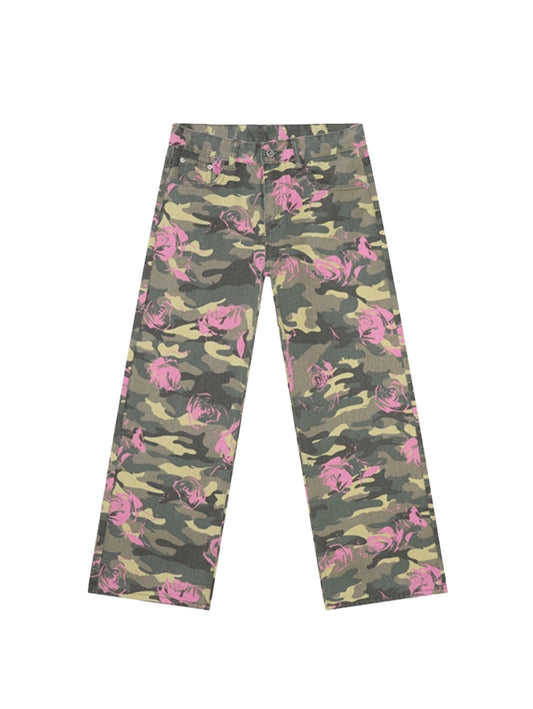 PINK CAMOUFLAGE DENIM