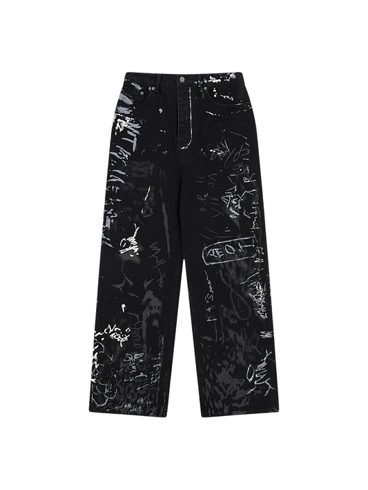 GRAFFITI BAGGY JEANS